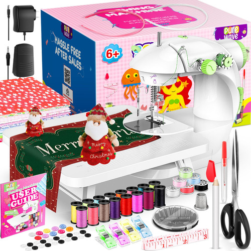 Máquina De Coser Teacone Mini Con Kit De Costura De 118 Piez