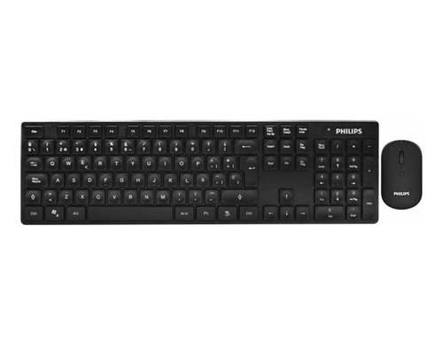 Teclado + Mouse Wireless Philips C315 Spt6315 Preto