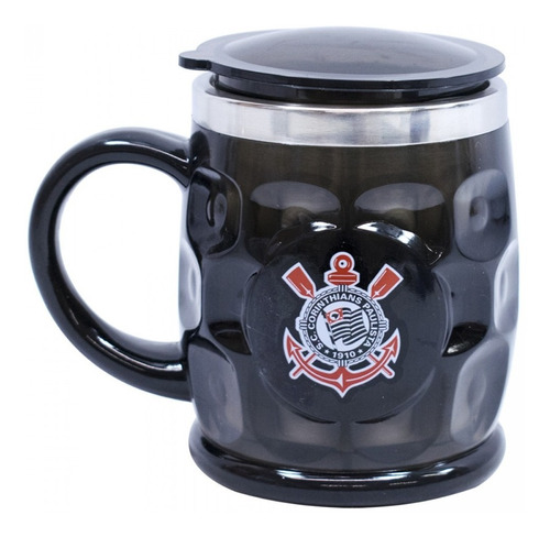 Caneca Térmica Do Corinthians C/ Tampa 500ml Produto Oficial