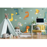 Vinilo Decorativo Infantil - Dinosaurios Animales Jurasico M