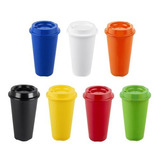 50 Vaso Y Tapa 16 Oz  Termo Cafetero Reusable Bebidas