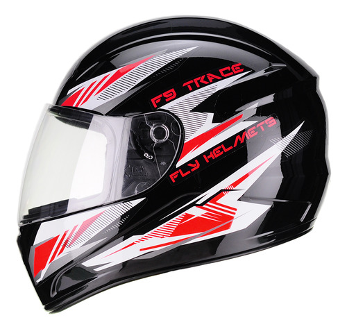 Casco Moto Integral Fly F9 Trace Visor Simple