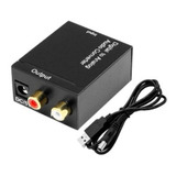 Conversor Convertidor Audio Digital A Analogo + Cable Optico