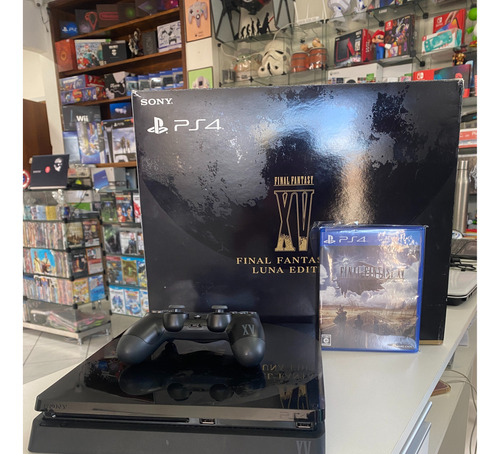 Playstation 4 Slim 1tb Final Fantasy Xv Luna Edition (jpn) Com Caixa