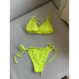 Bikini Dos Piezas Maya Traje De Baño Fluo Amarillo Forever21