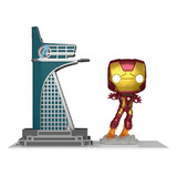 Funko Avengers Tower Y Iron Man 35 (brillan En La Oscuridad)