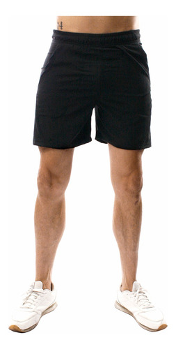 Short Cómodo Stretch Con Bolsas Ejercicio Correr Gym Hombre