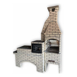 Trio Colonial Churrasqueira 60 Cm + Forno E Fogão Lenha A