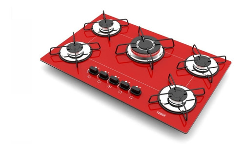 Fogão Cooktop 5 Bocas A Gás Com Ultra Chama Tedge