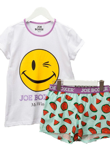 Joe Boxer Pijama Infantil Short De Algodón