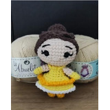 Llaveros Princesas Crochet. Bella Princesa Tamaño Llavero. 