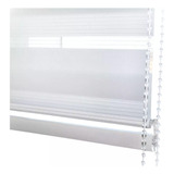 Cortinas Roller Duo Día/noche Zebra 1.6x1.6 Blanca R3545