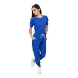 Pijama Quirúrgica Mujer Jogger Stretch Antifluido Scrub Eliz
