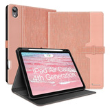 Funda Para iPad Air 5 (10.9 PuLG) Con Soporte Para Lapiz