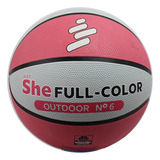 Balon Oka Basquet Just She Full-color Outdoor Rosa # 6