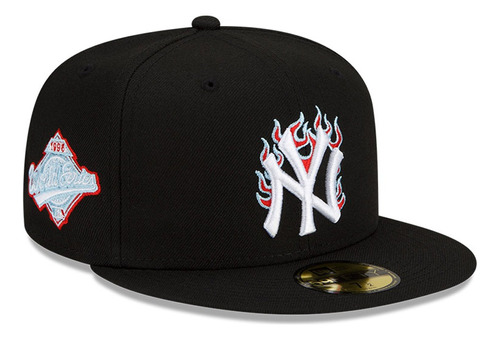 Gorra New Era New York Yankees Mlb Team Fire Negro 59fifty