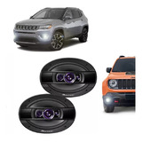 Kit Alto Falante Jeep Renegade Compass 2016-2021 Dianteira 