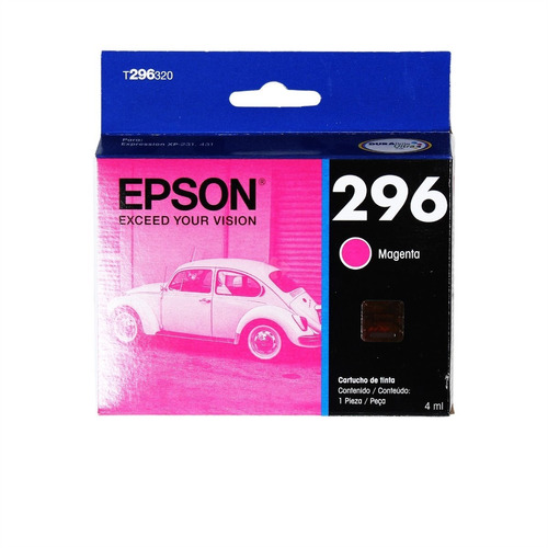 Cartucho Epson 296 Magenta T296320 Xp231 Xp241 Xp431 Wis