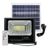 Refletor Solar Led Holofote 500w Placa Bateria Prova Dágua