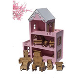 Casa Casinha De Bonecas Lol Polly Brinquedos Meninas+ Moveis