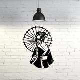 Figura Geométrica Geisha | Cuadro Pared Decoración