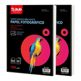 Papel Fotográfico Foto A4 Adesivo Glossy 135g 400fls Premium