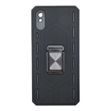 Funda Protector Uso Rudo Anillo Xiaomi Redmi 9a + Mica 9d