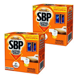 2 Repelente Elétrico Aparelho Sbp 45 Noites + 2 Refis 35ml