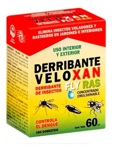 Veloxan Glacoxan Insecticida Mosquitos Moscas Insectos 60ml