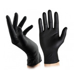 Guantes 100% Nitrilo Negros. Caja De 100 Unidades.