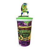 Vaso Con Figura Topper - Tortugas Ninja