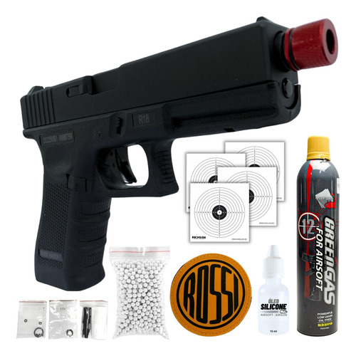 Pistola Glock R18 Airsoft Gbb Blowback 6mm Rossi