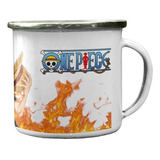 Taza Enlozada Tesoros Y Mares De One Piece