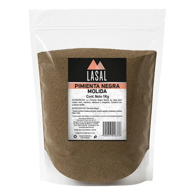 Pimienta Negra Molida 1 Kilogramo Bolsa Resellable | MercadoLibre