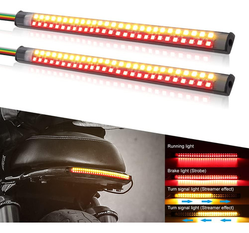 Tiras De Luces Traseras Led Para Motocicleta Vooda, 7,5, 54