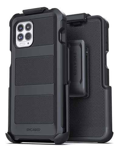 Encased Falcon Diseñado Para Moto G100, Funda Con Clip Para