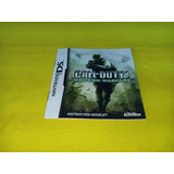 Manual Original Call Of Duty 4 Wodern Warfare Nintendo Ds