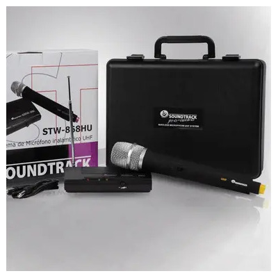 Micrófono Inalámbrico Soundtrack STW-868HU Mano Cardioide Negro | Envío gratis