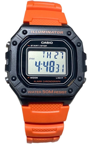 Reloj Casio W-218h, Digital Deportivo Sumergible Para Hombre