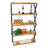 Rack Plegable D'madera 4 Estantes Organizador De Todo Uso