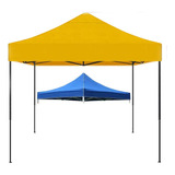 Toldo Plegable 2x2 Mts Lona Oxford Amarillo Filtro Uv 