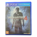 Uncharted 4 A Thief's End Playstation 4 Ps4 Físico