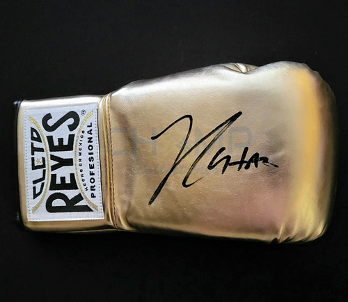 Guante Autografiado Julio Cesar Chavez Box Cleto Reyes Oro