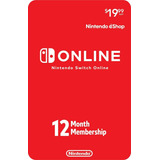 Nintendo Switch Online 12 Meses - Individual Membership