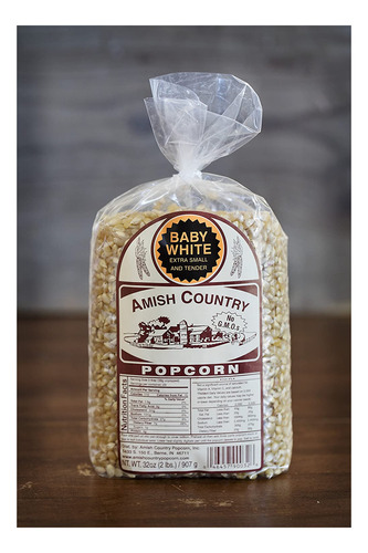 Amish Country Popcorn - Blanco Bebé Extra Pequeño Y Tierno,