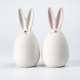 Conejos Blancos De Cerámica Para Decoración De Conejitos De