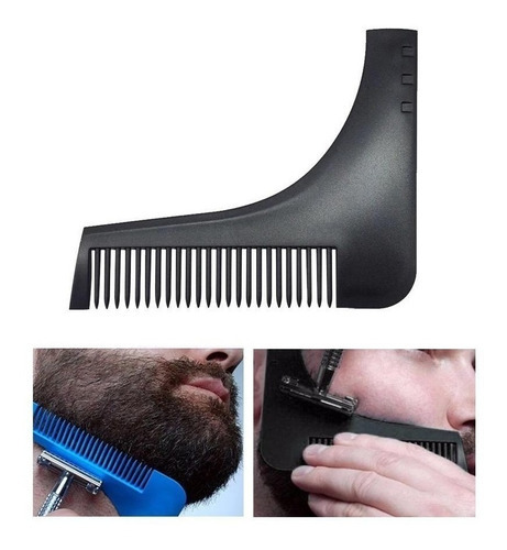 Peine Para Barba Bigote Barbería Escuadra Afeitado Perfecto