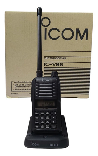 Rádio Icom Ic-v86 Transceptor Portátil Vhf  7w + Brinde 