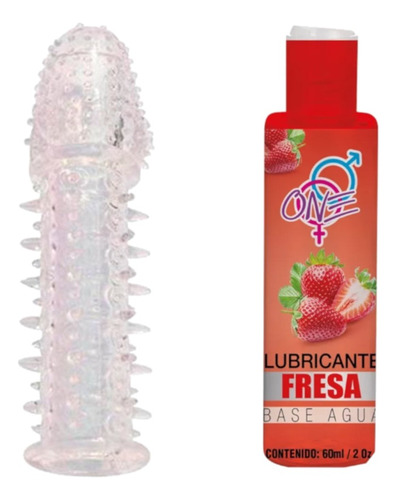 Kit Funda P/ Pene+lubricante 60 Ml Comestible Sexo Oral  One