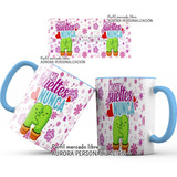 Mug Oreja Interior Azul Amor San Valentin Regalo Pareja 17